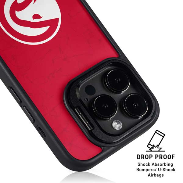 NBA Atlanta Hawks Distressed iPhone 14 Pro Kickstand Case