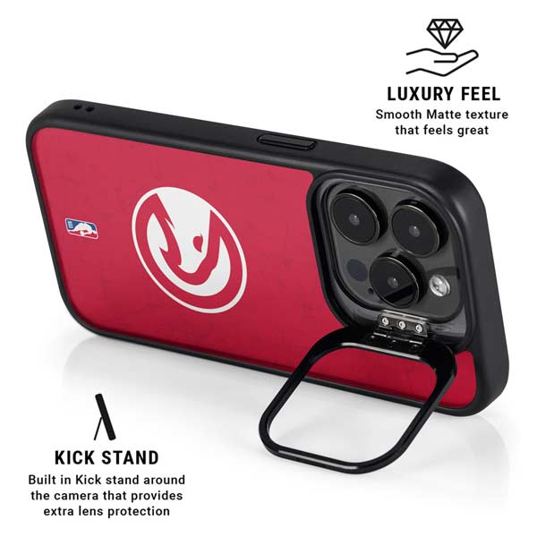 NBA Atlanta Hawks Distressed iPhone 14 Pro Max Kickstand Case