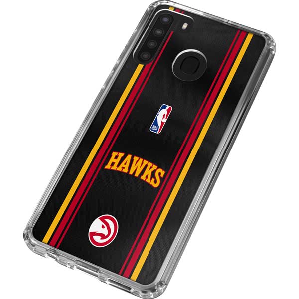 NBA Atlanta Hawks Jersey Galaxy A21 Clear Case