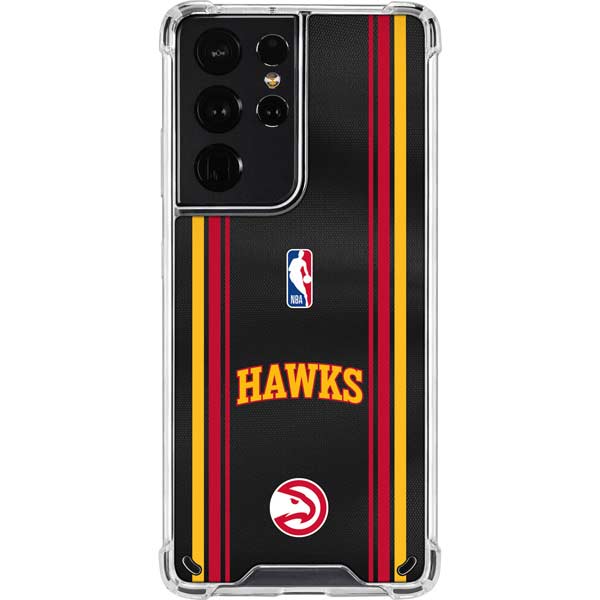 NBA Atlanta Hawks Jersey Galaxy S21 Ultra 5G Clear Case