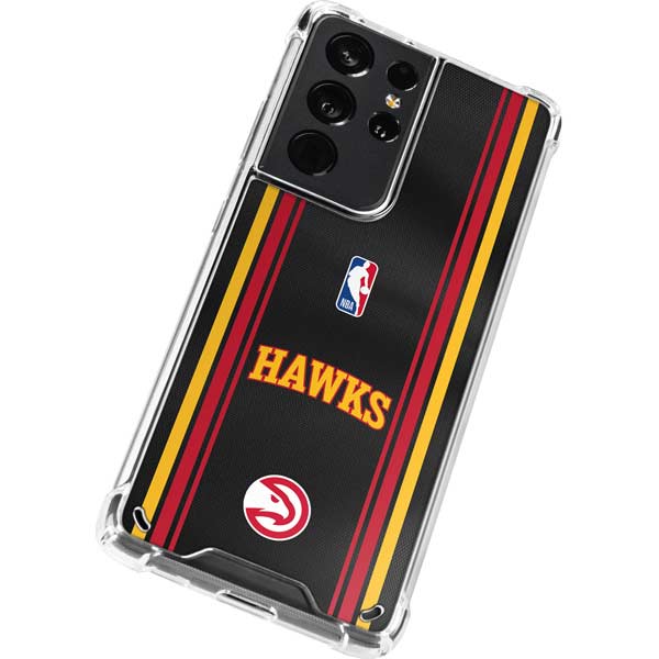 NBA Atlanta Hawks Jersey Galaxy S21 Ultra 5G Clear Case