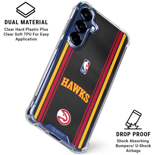 NBA Atlanta Hawks Jersey Galaxy S25 Plus Clear Case