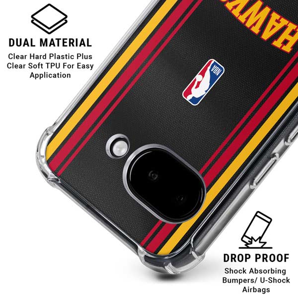 NBA Atlanta Hawks Jersey Google Pixel 9a Clear Case