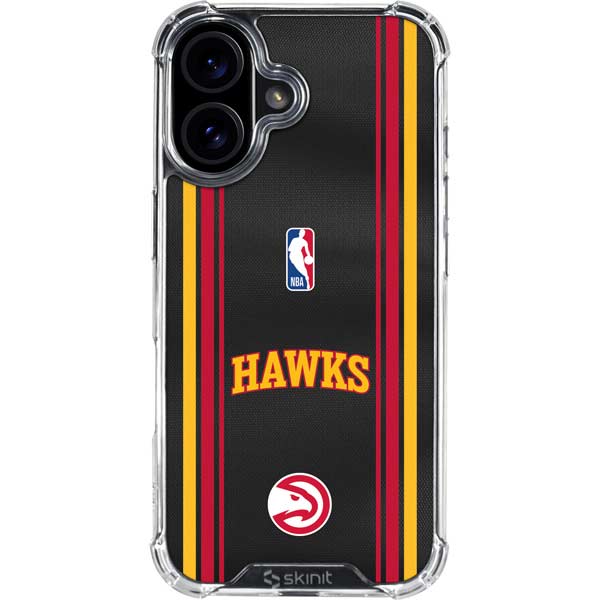 NBA Atlanta Hawks Jersey iPhone 16 Plus Clear Case