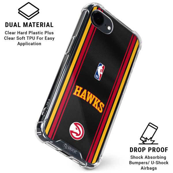 NBA Atlanta Hawks Jersey iPhone 16e Clear Case