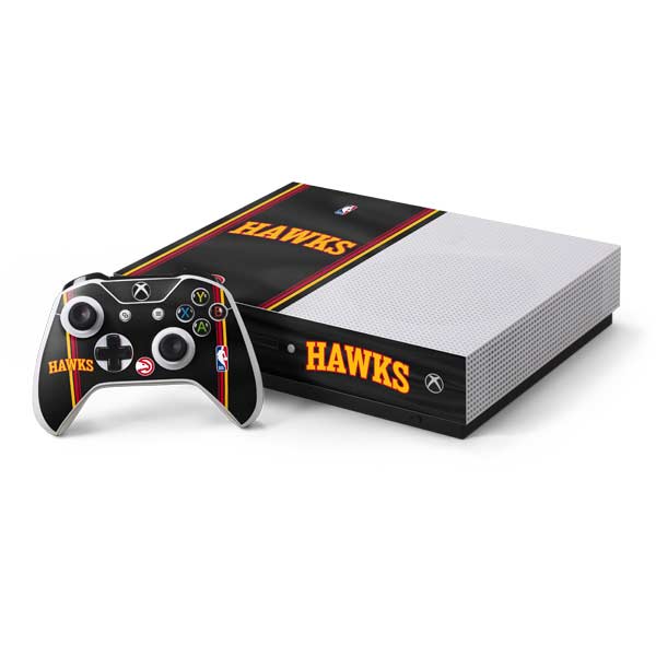 NBA Atlanta Hawks Jersey Xbox One S Console and Controller Bundle Skin