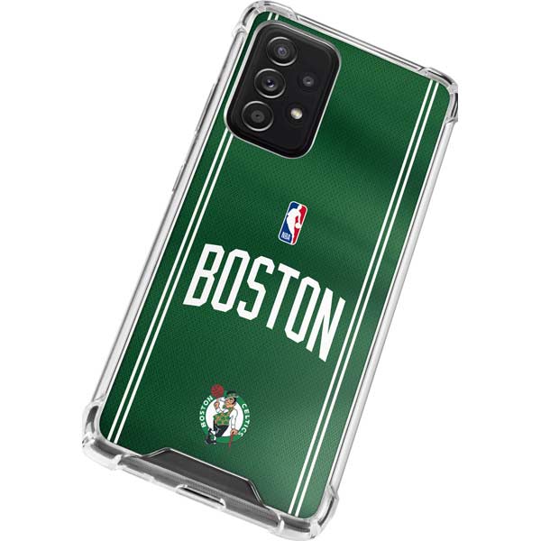 NBA Boston Celtics Jersey Galaxy A72 5G Clear Case