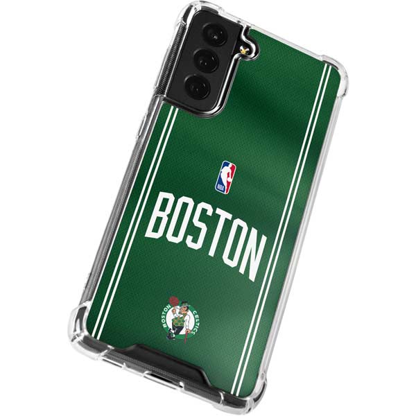 NBA Boston Celtics Jersey Galaxy S21 FE Clear Case