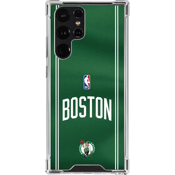 NBA Boston Celtics Jersey Galaxy S22 Ultra Clear Case