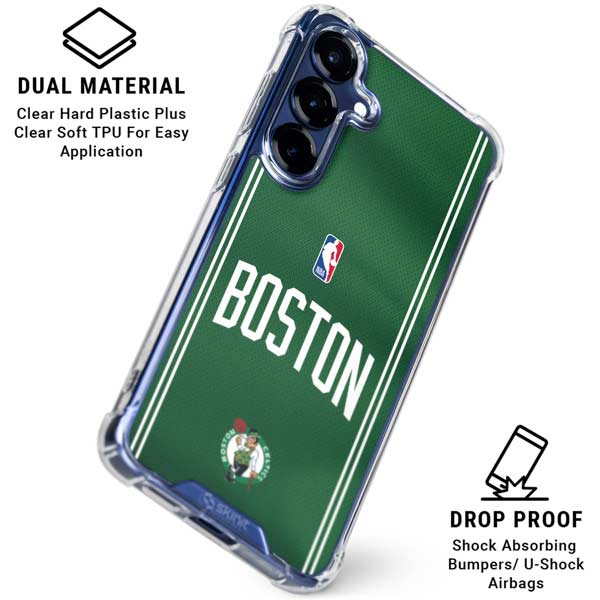 NBA Boston Celtics Jersey Galaxy S25 Plus Clear Case