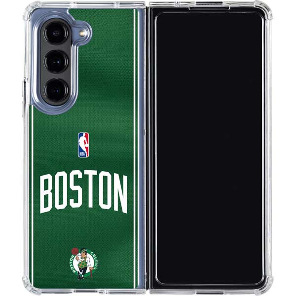 NBA Boston Celtics Jersey Galaxy Z Fold5 5G Clear Case