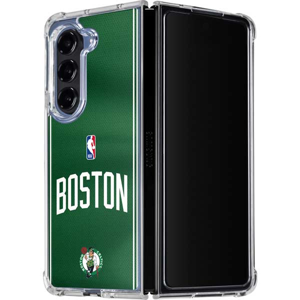 NBA Boston Celtics Jersey Galaxy Z Fold5 5G Clear Case