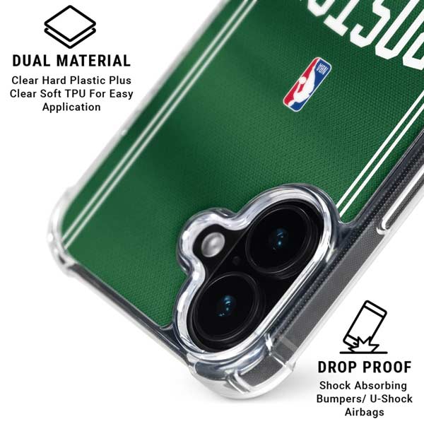 NBA Boston Celtics Jersey iPhone 16 Clear Case