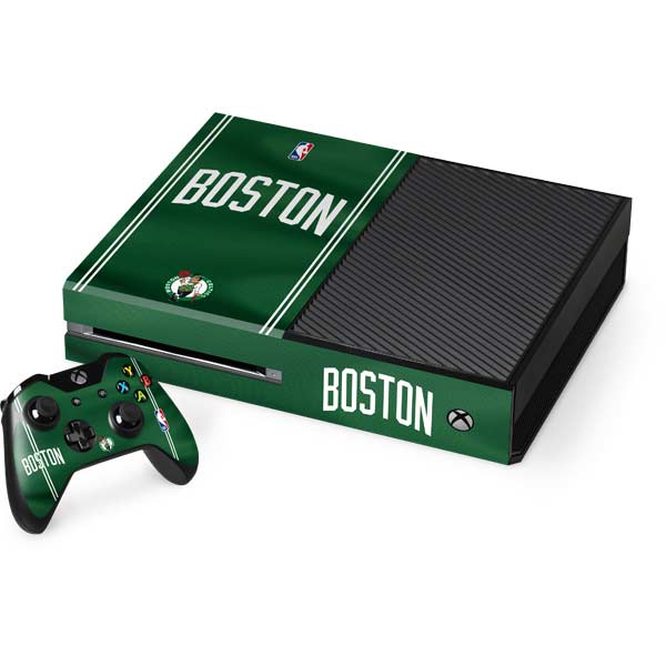 NBA Boston Celtics Jersey Xbox One Console and Controller Bundle Skin