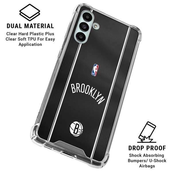 NBA Brooklyn Nets Jersey Galaxy A13 5G Clear Case