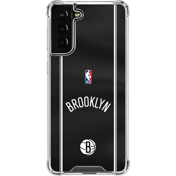 NBA Brooklyn Nets Jersey Galaxy S21 FE Clear Case