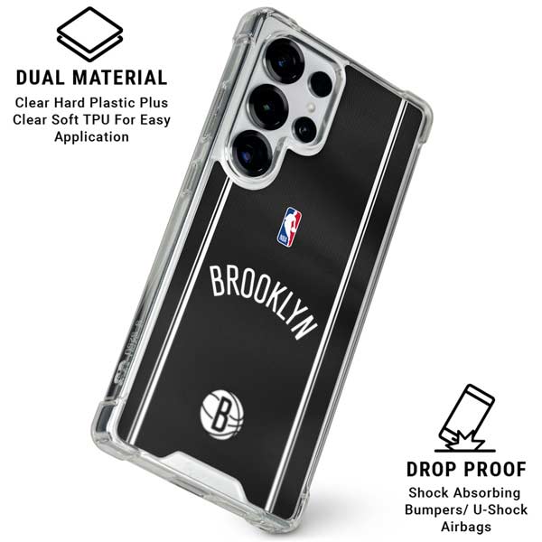 NBA Brooklyn Nets Jersey Galaxy S25 Ultra Clear Case