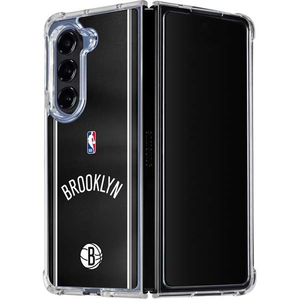 NBA Brooklyn Nets Jersey Galaxy Z Fold5 5G Clear Case