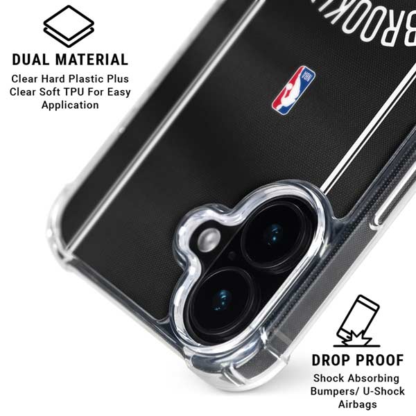 NBA Brooklyn Nets Jersey iPhone 16 Plus MagSafe Case
