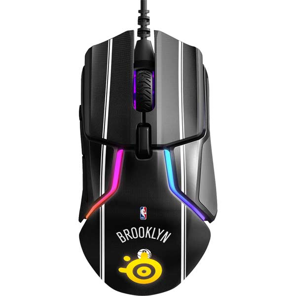 NBA Brooklyn Nets Jersey SteelSeries Rival 600 Gaming Mouse Skin