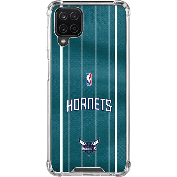 NBA Charlotte Hornets Jersey Galaxy A12 Clear Case