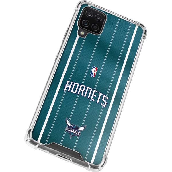 NBA Charlotte Hornets Jersey Galaxy A12 Clear Case