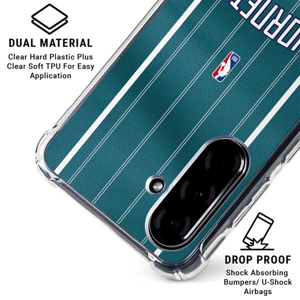 NBA Charlotte Hornets Jersey Galaxy A36 5G Clear Case