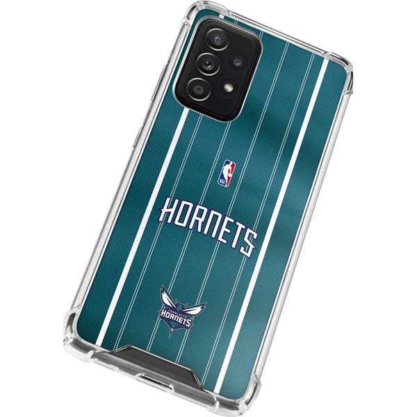 NBA Charlotte Hornets Jersey Galaxy A72 5G Clear Case