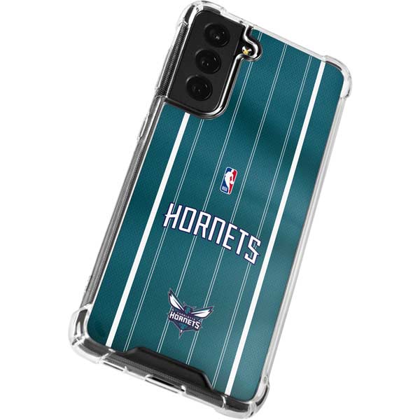 NBA Charlotte Hornets Jersey Galaxy S22 Clear Case