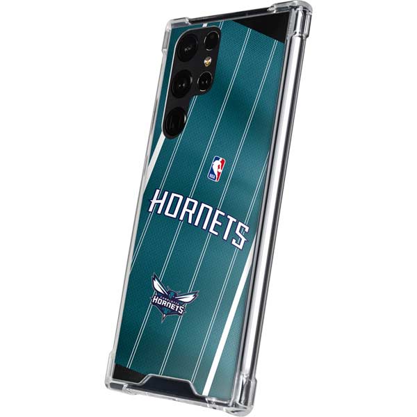 NBA Charlotte Hornets Jersey Galaxy S22 Ultra Clear Case