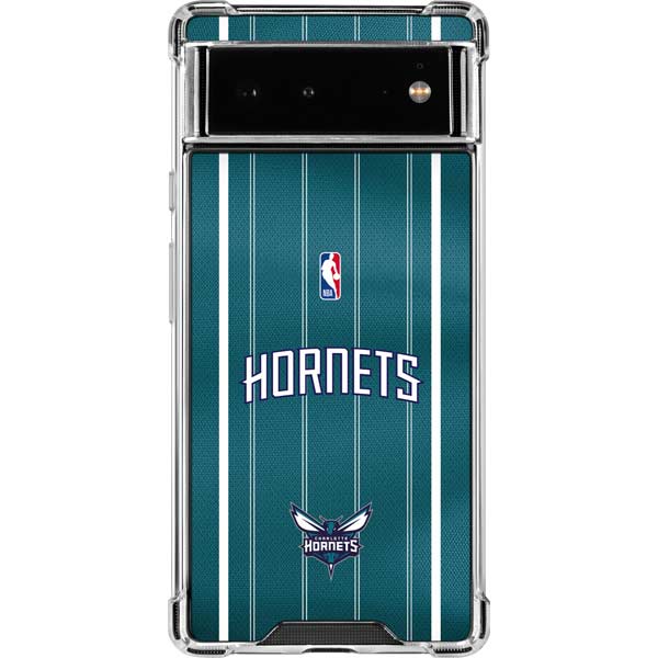 NBA Charlotte Hornets Jersey Google Pixel 6 Clear Case