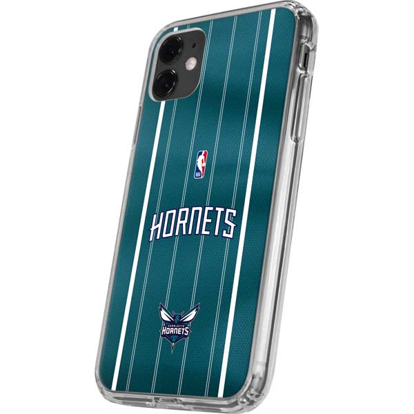 NBA Charlotte Hornets Jersey iPhone 11 Clear Case