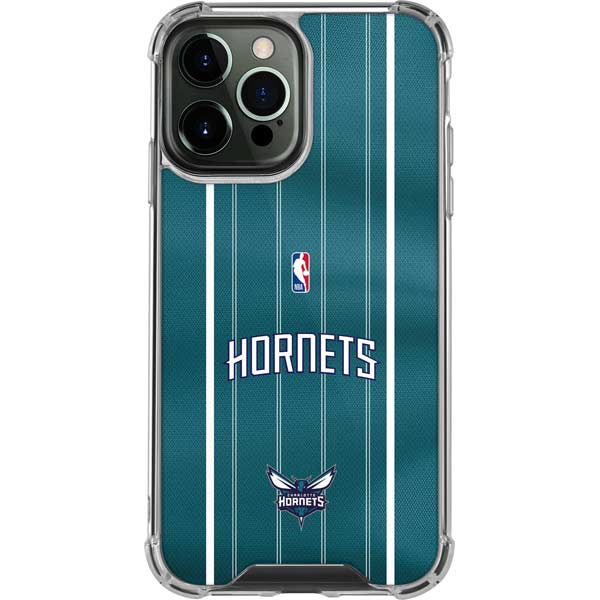 NBA Charlotte Hornets Jersey iPhone 14 Pro Max Clear Case