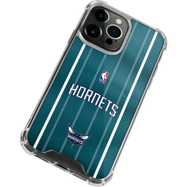 NBA Charlotte Hornets Jersey iPhone 14 Pro Max Clear Case
