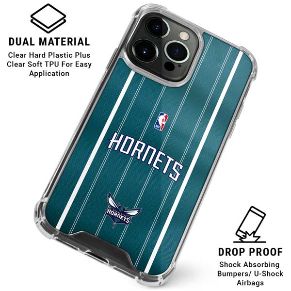NBA Charlotte Hornets Jersey iPhone 16 Pro Max Clear Case