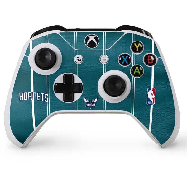 NBA Charlotte Hornets Jersey Xbox One S Console and Controller Bundle Skin