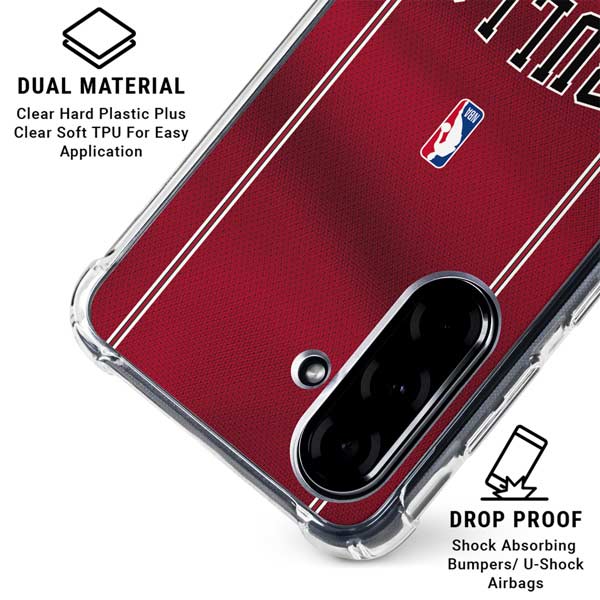 NBA Chicago Bulls Jersey Galaxy A36 5G Clear Case