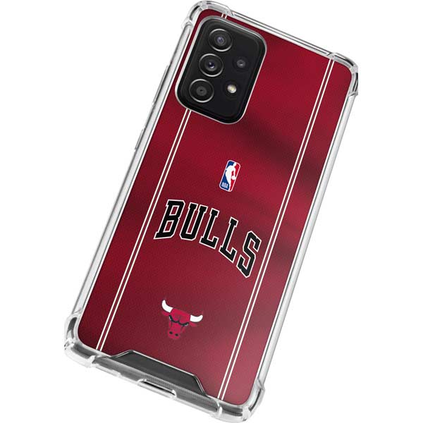 NBA Chicago Bulls Jersey Galaxy A72 5G Clear Case