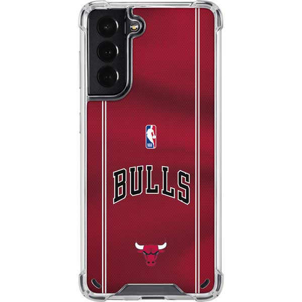 NBA Chicago Bulls Jersey Galaxy S21 5G Clear Case