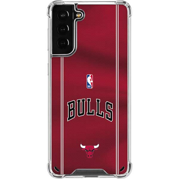 NBA Chicago Bulls Jersey Galaxy S21 Plus 5G Clear Case