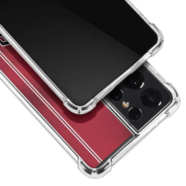 NBA Chicago Bulls Jersey Galaxy S21 Ultra 5G Clear Case