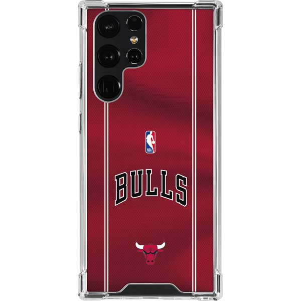 NBA Chicago Bulls Jersey Galaxy S22 Ultra Clear Case
