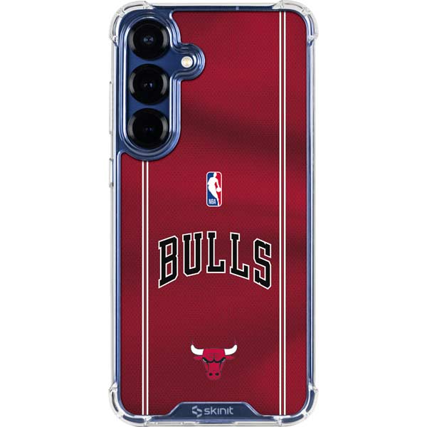 NBA Chicago Bulls Jersey Galaxy S25 Plus Clear Case