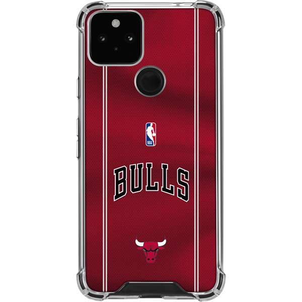 NBA Chicago Bulls Jersey Google Pixel 5 Clear Case