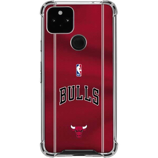 NBA Chicago Bulls Jersey Google Pixel 5a 5G Clear Case