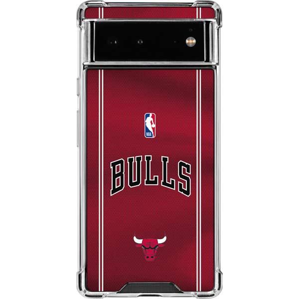 NBA Chicago Bulls Jersey Google Pixel 6 Clear Case