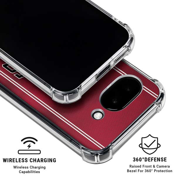NBA Chicago Bulls Jersey Google Pixel 9a Clear Case
