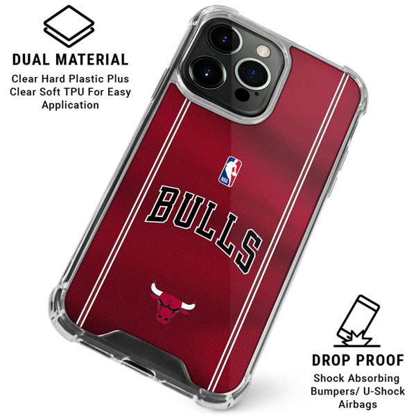 NBA Chicago Bulls Jersey iPhone 15 Pro Max Clear Case