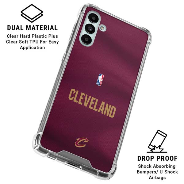 NBA Cleveland Cavaliers Jersey Galaxy A13 5G Clear Case