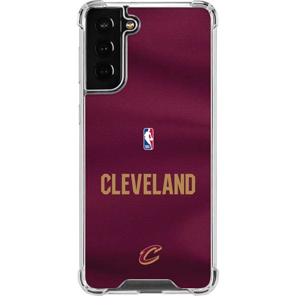 NBA Cleveland Cavaliers Jersey Galaxy S21 FE Clear Case
